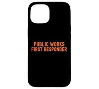Lavori pubblici Primo soccorritore Pride Support City Worker Crew Custodia per iPhone 15