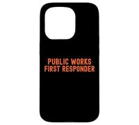 Lavori pubblici Primo soccorritore Pride Support City Worker Crew Custodia per iPhone 15 Pro
