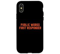 Lavori pubblici Primo soccorritore Pride Support City Worker Crew Custodia per iPhone X/XS