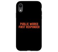 Lavori pubblici Primo soccorritore Pride Support City Worker Crew Custodia per iPhone XR