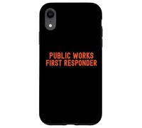 Lavori pubblici Primo soccorritore Pride Support City Worker Crew Custodia per iPhone XR