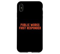 Lavori pubblici Primo soccorritore Pride Support City Worker Crew Custodia per iPhone XS Max