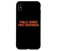 Lavori pubblici Primo soccorritore Pride Support City Worker Crew Custodia per iPhone XS Max