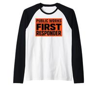 Lavori pubblici Primo soccorritore Support City Union Worker Crew Maglia con Maniche Raglan