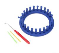 Lavoro a maglia con cornici rettangolari e circolari per progetti fai da te per sciarpe, cappelli, maglioni, scialle, guanti e calzini, adatto per varie fasce di età (14 cm)