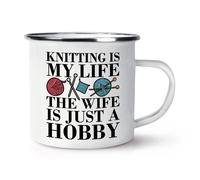 Lavoro a Maglia Is My Vita The Wife Solo Un Hobby Smalto Tazza Funny Valentines