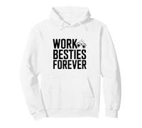 Lavoro Besties Forever Cute Amicizia per i colleghi Felpa con Cappuccio
