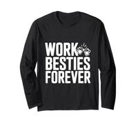 Lavoro Besties Forever Cute Amicizia per i colleghi Maglia a Manica