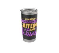 Lavoro con caffè e baci - Mamma Bicchiere termico in acciaio inox doppia parete