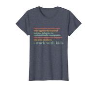 Lavoro con i Bambini ABA Applicato Comportamento Analisi Comportamentale Spec Maglietta, Donna, Pervinca, L