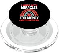 Lavoro con miracoli per soldi Insegnante Montessori PopSockets PopGrip per MagSafe