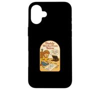 Lavoro dal basso Divertente Blackcraft Dark Humor Goth Punk Custodia per iPhone 16 Plus