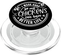 Lavoro duro in modo che i miei polli possano avere una vita migliore PopSockets PopGrip per MagSafe