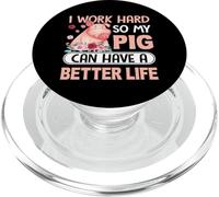 Lavoro sodo in modo che il mio maiale possa avere una vita migliore PopSockets PopGrip per MagSafe