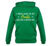 Lavoro Sodo Per Il Mio Barboncino - Felpa Per Bambini - Proprietario Di Cane