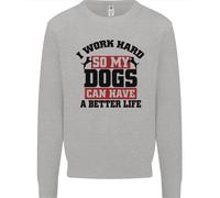 Lavoro Sodo Per Una Vita Migliore Dei Miei Cani Divertente Felpa Uomo