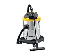 Lavorwash WTP 50 XE 50 L Bidone Aspiratutto Nero, Acciaio inossidabile, Giallo