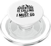 L'avventura chiama e devo andare Appassionato di viaggi PopSockets PopGrip per MagSafe