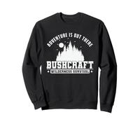 L'avventura è là Fuori Bushcraft Wilderness Felpa