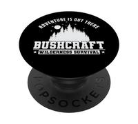 L'avventura è là fuori Bushcraft Wilderness PopSockets PopGrip Adesivo