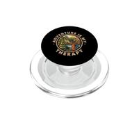L'avventura è la mia terapia Trekking Escursioni in montagna Escursioni PopSockets PopGrip per MagSafe