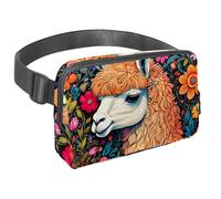 L'avventura senza sforzo ti aspetta, marsupio da viaggio per uomini e donne, una borsa a tracolla per corsa, passeggiate, escursionismo e ciclismo, disegno a colori con cervi, Multicolore#04,