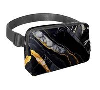 L'avventura senza sforzo ti aspetta, marsupio da viaggio per uomini e donne, una borsa a tracolla per corsa, passeggiate, escursionismo e ciclismo, texture marmo verde, Multicolore#02,