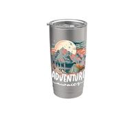 L'avventura ti aspetta - Camping Life Natura Escursioni Bicchiere termico in acciaio inox doppia parete