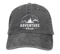 L'Avventura Ti Aspetta Donna Uomini Cappellini da Baseball Traspirante Cappello da Cowboy Regolabile Visiera Baseball Cappellino per Estivo All'Aperto Che Corre