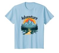 L'avventura Ti aspetta: esplorazione all'aperto di Jackson Hole Mountain Maglietta, Bambini, Celeste, 3 Anni