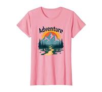 L'avventura Ti aspetta: esplorazione all'aperto di Jackson Hole Mountain Maglietta, Donna, Rosa, S