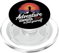 L'avventura ti aspetta, perditi per ritrovare te stesso Adventure Design PopSockets PopGrip per MagSafe