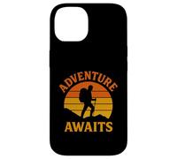 L'avventura ti aspetta - Trail Explorer retrò per divertenti escursionisti Custodia per iPhone 14