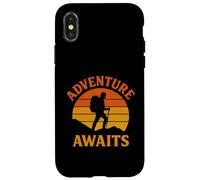 L'avventura ti aspetta - Trail Explorer retrò per divertenti escursionisti Custodia per iPhone X/XS