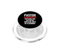 L'avvertimento del pastore potrebbe essere usato in uno scherzo cristiano del sermone PopSockets PopGrip per MagSafe