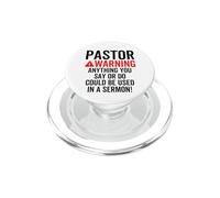 L'avvertimento del pastore potrebbe essere usato in uno scherzo cristiano del sermone PopSockets PopGrip per MagSafe