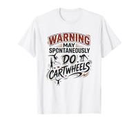 L'avvertimento può Fare spontaneamente la Ginnastica di Cartwheels Maglietta