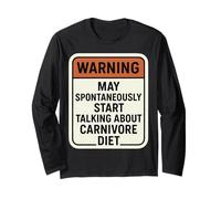 L'avvertimento può Iniziare spontaneamente a Parlare di Dieta Carnivora Maglia a Manica