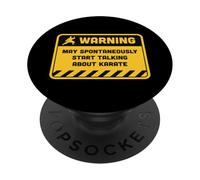 L'avvertimento può iniziare spontaneamente a parlare di karate PopSockets PopGrip Adesivo