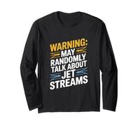 L'avvertimento può parlare casualmente del meteorologo di Jet Streams Maglia a Manica