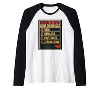 Lavvertimento scorre sullimpulso Tratti audaci della personalità dell Maglia con Maniche Raglan