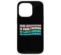 Law Of Attraction Manifesting Spiritual Growth Retro Wavy Custodia per iPhone 13 Pro