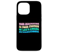 Law Of Attraction Manifesting Spiritual Growth Retro Wavy Custodia per iPhone 13 Pro Max