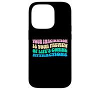 Law Of Attraction Manifesting Spiritual Growth Retro Wavy Custodia per iPhone 14 Pro