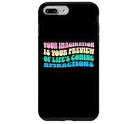 Law Of Attraction Manifesting Spiritual Growth Retro Wavy Custodia per iPhone 7 Plus/8 Plus