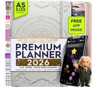 Law of Attraction Planner 2026 - Planner settimanale e mensile, viaggio di 12 mesi per aumentare la produttività | Life Organizer, diario della gratitudine, pianificatore orario | Vision Board