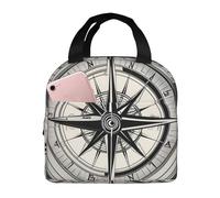 Law Of The Compass - Borsa per il pranzo con stampa di navigazione per uomo, borsa per il pranzo da donna, scatola per il pranzo isolata a tenuta stagna, borsa per il pranzo per adulti