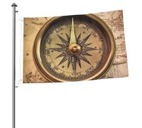 Law of the Compass Navigation Bandiera da giardino 2 x 3 Ft Bandiera per esterni Bandiera Brezza Bandiera a prova di sbiadimento Bandiere per la casa all'aperto Decorazione interna