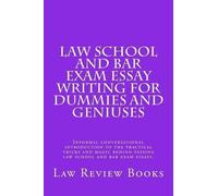 Law Review Book Law School and Bar Exam Essay Writing for Dummies an (Tascabile)