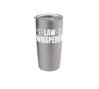 Law Whisperer Avvocato Giudice Bicchiere termico in acciaio inox doppia parete